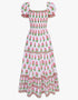 Pink City Prints Neon Buta Palermo Dress