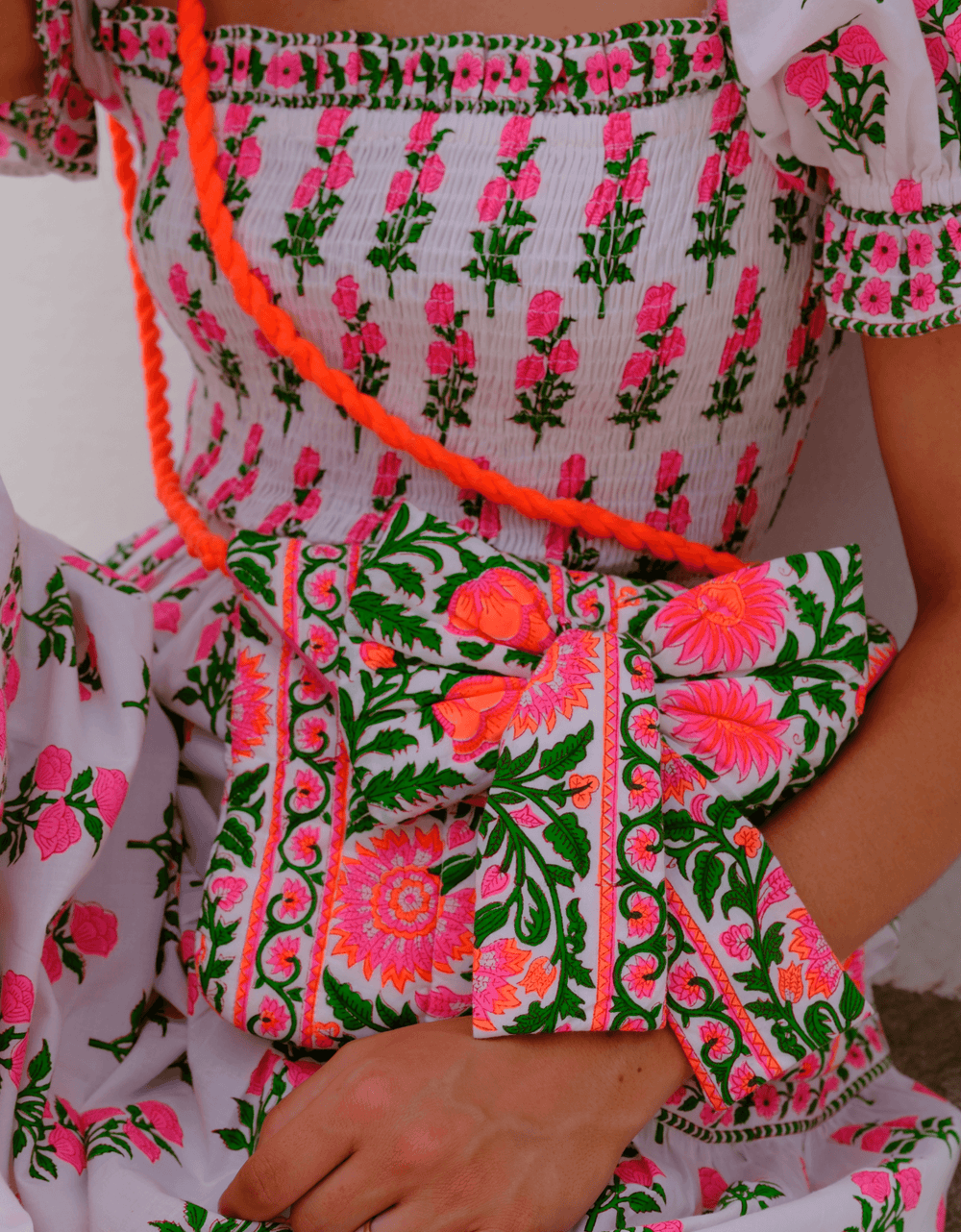Pink City Prints Neon Buta Palermo Dress