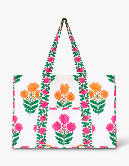 Pink City Prints Neon Buta Tote Bag