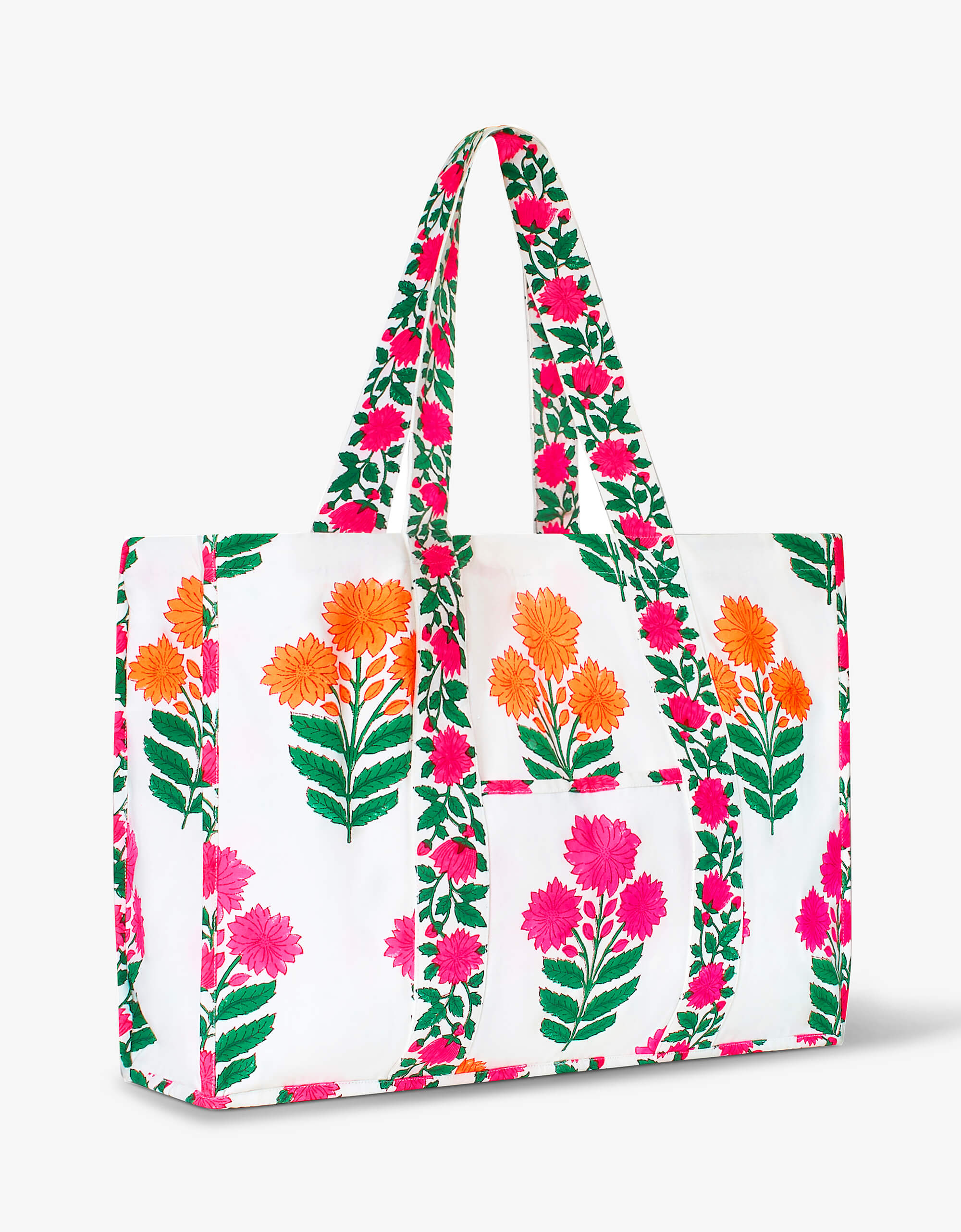 Pink City Prints Neon Buta Tote Bag