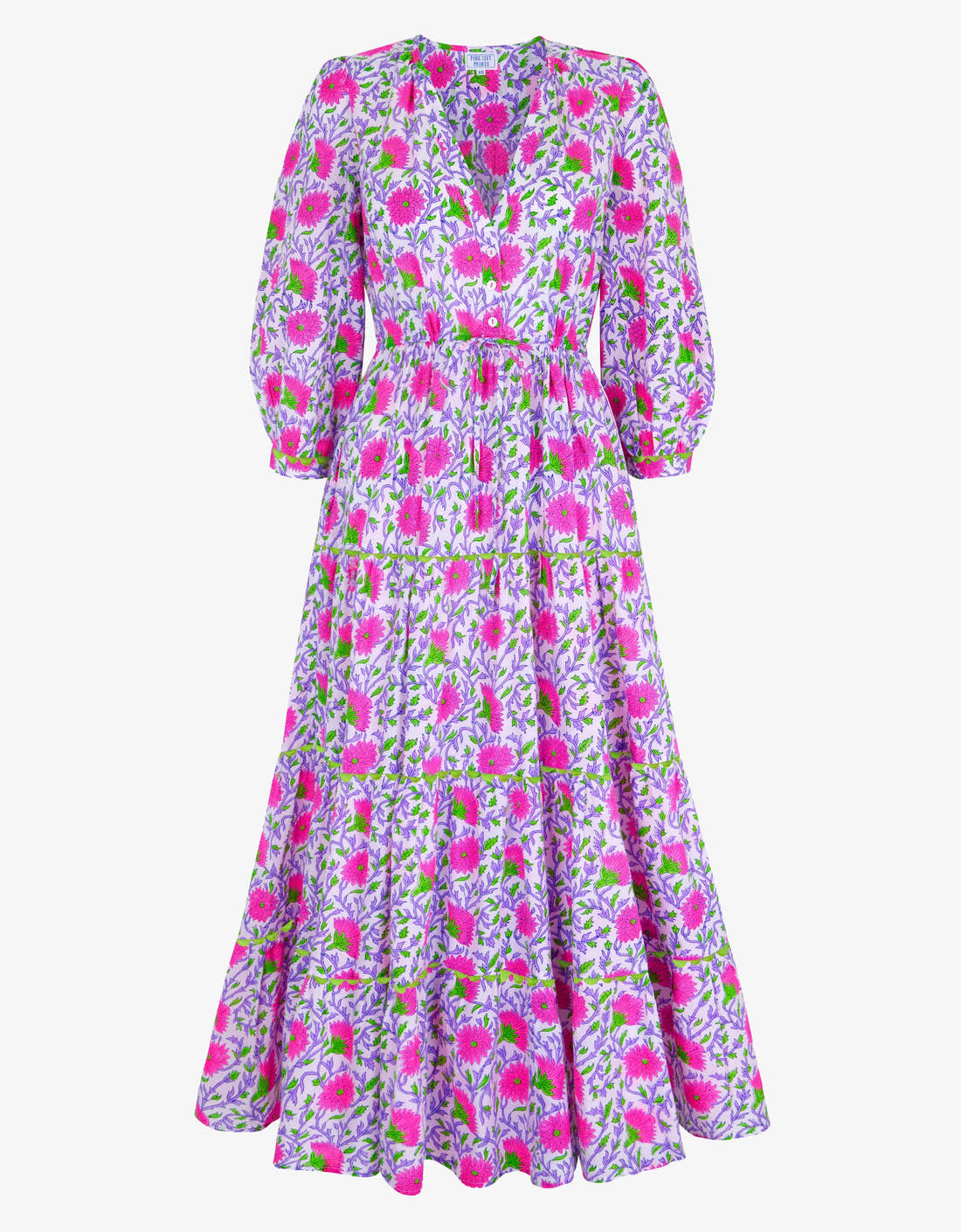 Pink City Prints Neon Camelia Sofia Dress