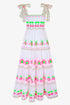 Pink City Prints Neon Fruit Embroidery Athens Dress