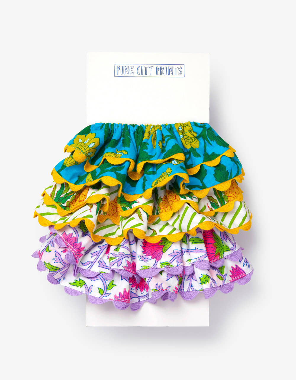 Pink City Prints Neon Pineapple Scrunchie Set