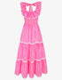 Pink City Prints Neon Pink Stripe Susie Dress