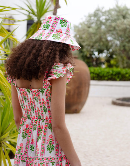 Pink City Prints Neon Sunset Border Jessica Dress
