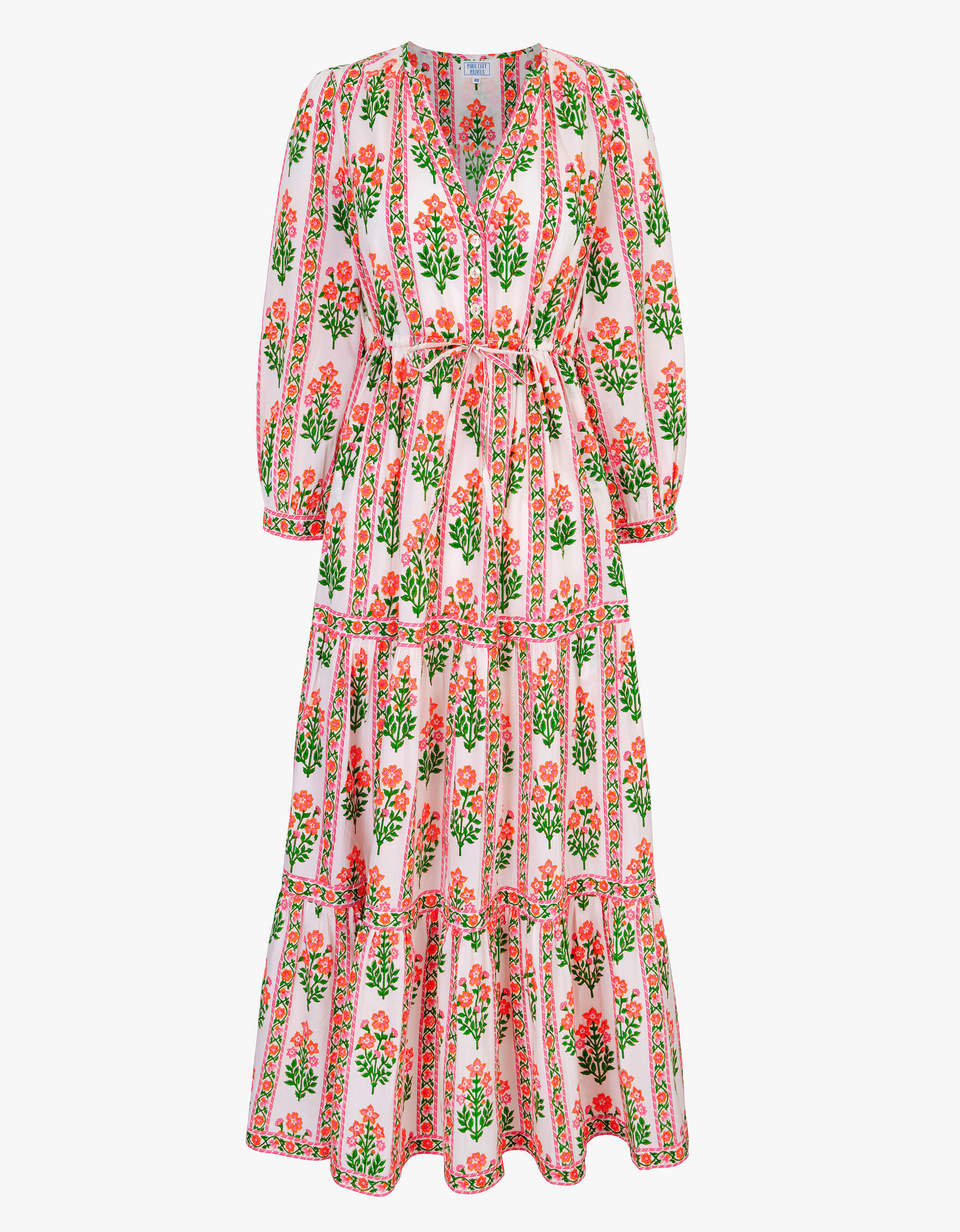 Neon Sunset Border Sofia Dress