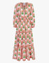 Pink City Prints Neon Sunset Border Sofia Dress