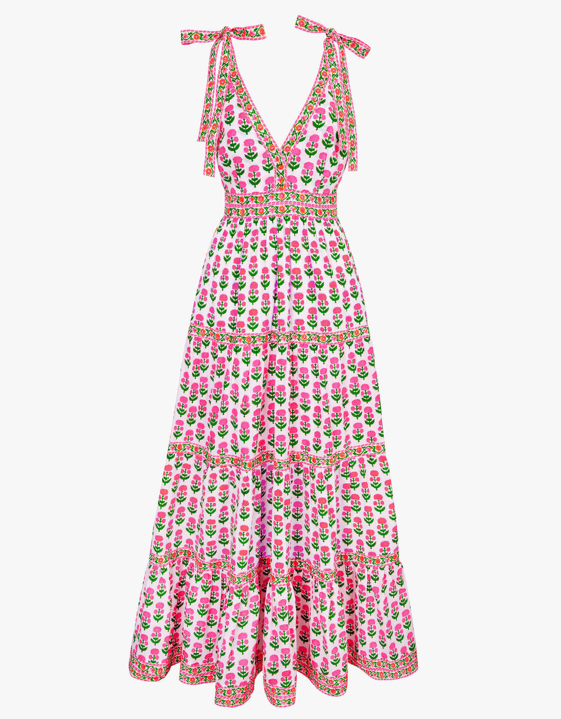 Pink City Prints Neon Sunset Mix Amour Dress