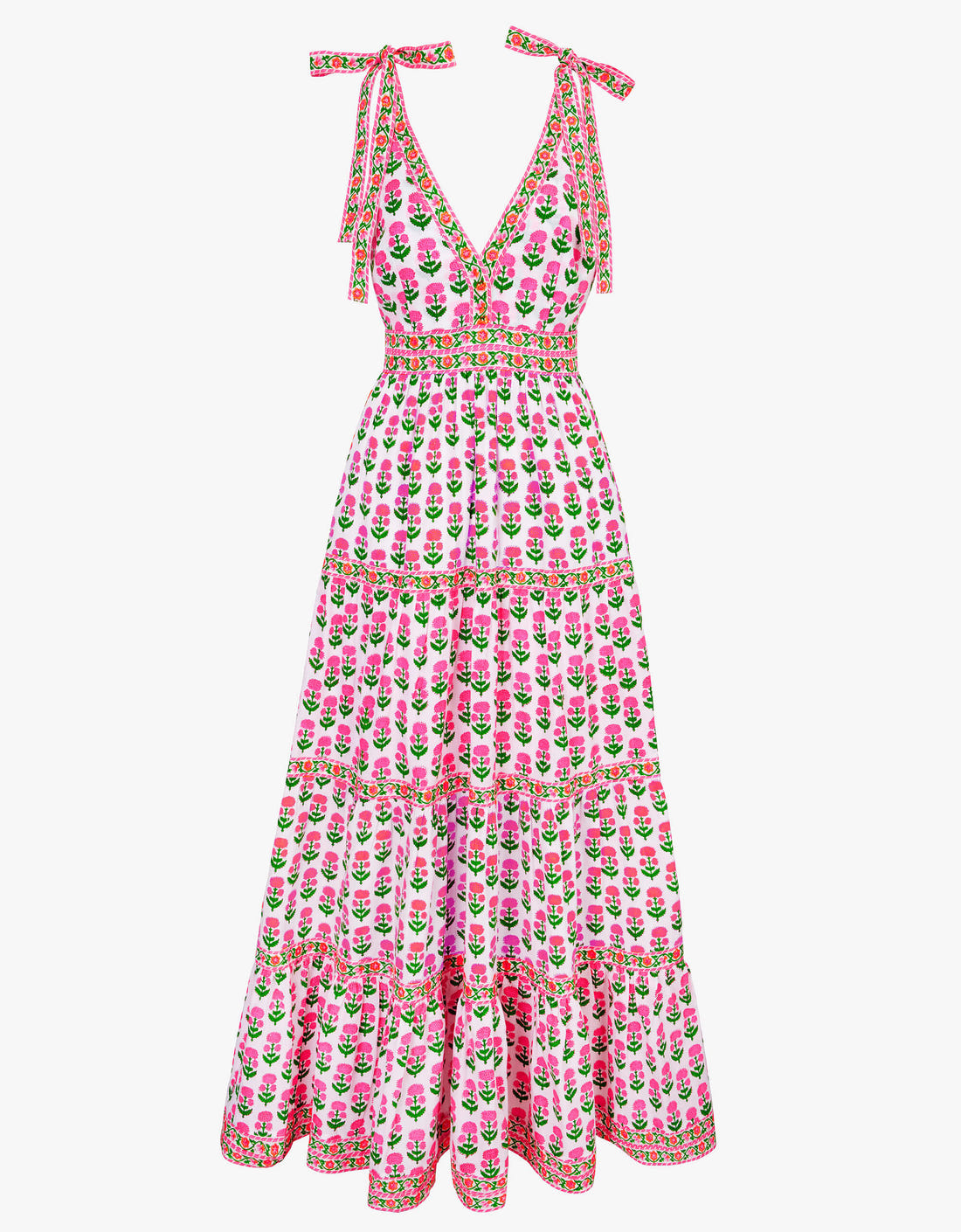 Pink City Prints Neon Sunset Mix Amour Dress