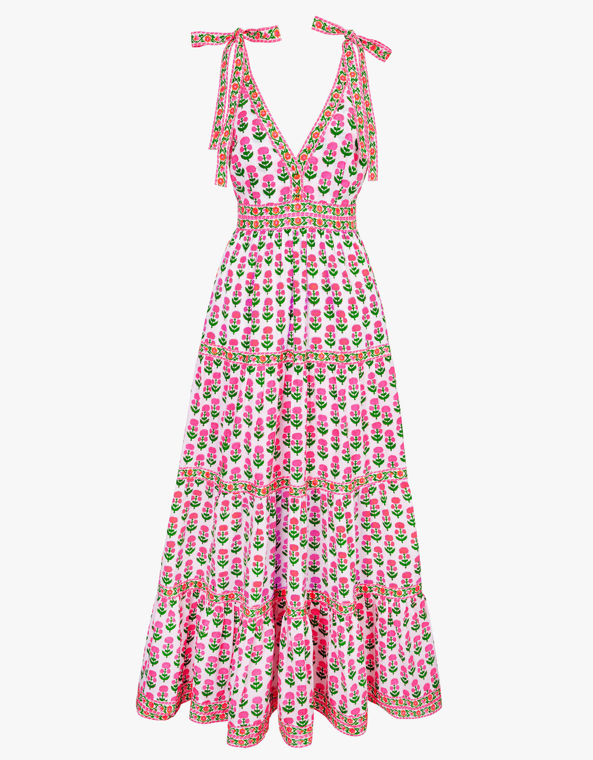 Pink City Prints Neon Sunset Mix Amour Dress