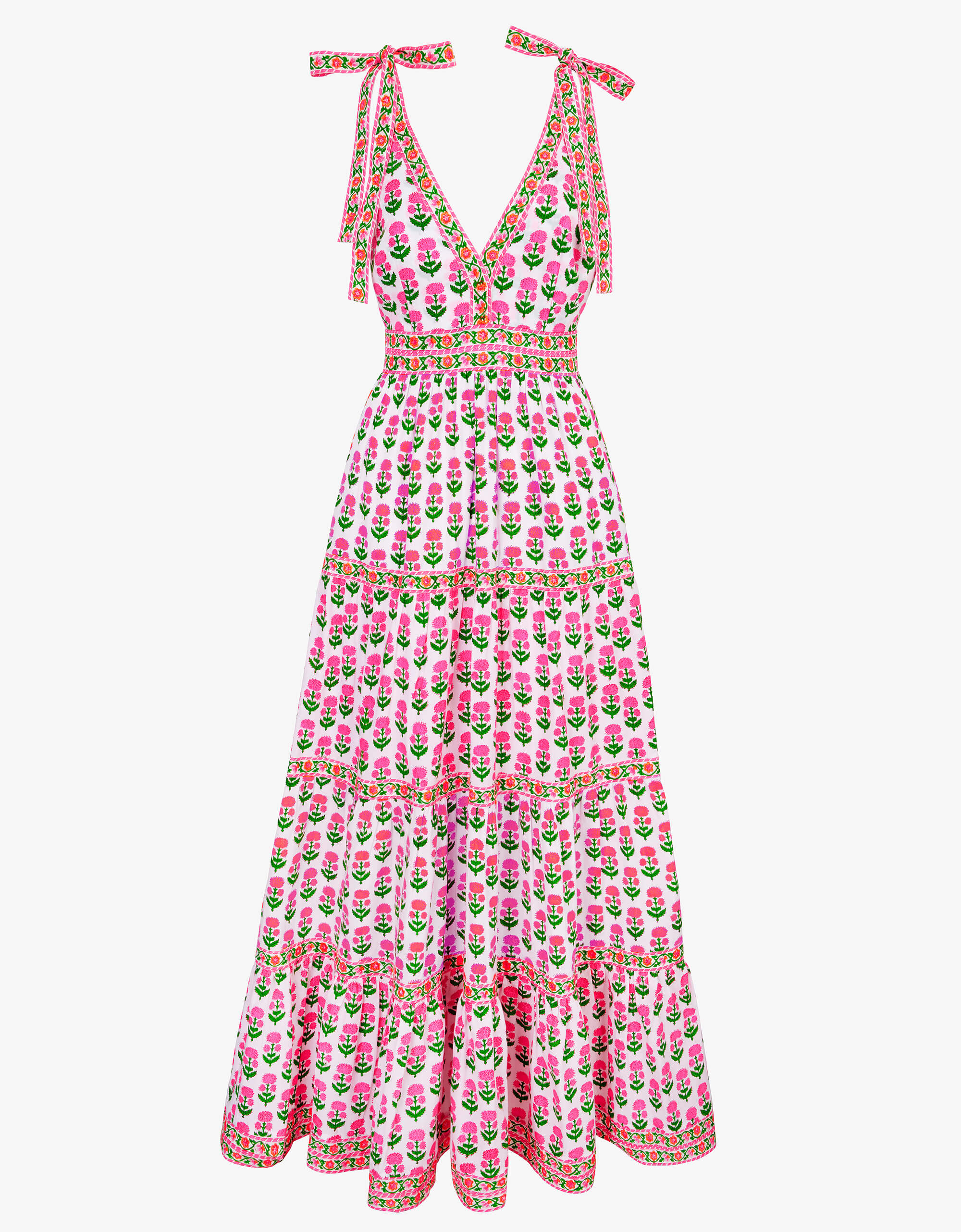 Pink City Prints Neon Sunset Mix Amour Dress