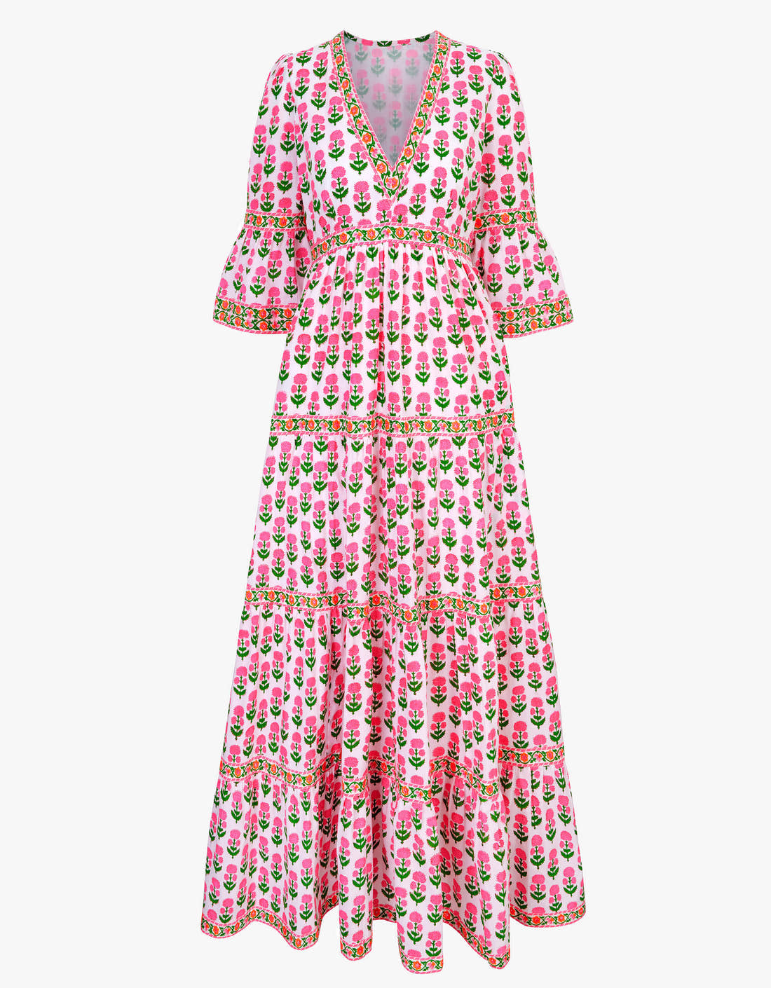 Pink City Prints Neon Sunset Mix Cecilia Dress
