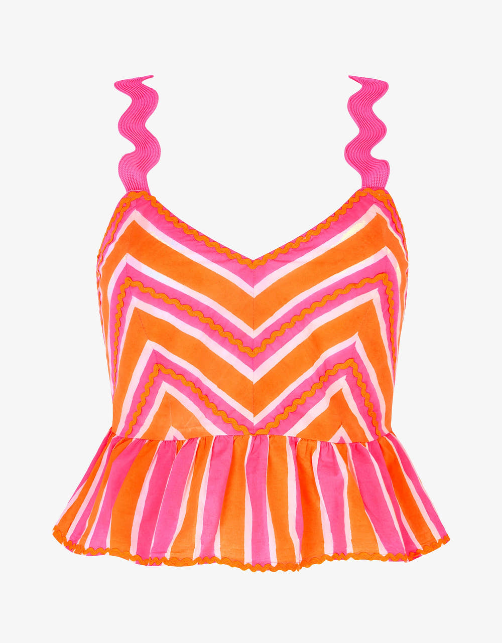Pink City Prints Neon Sunset Puglia Top
