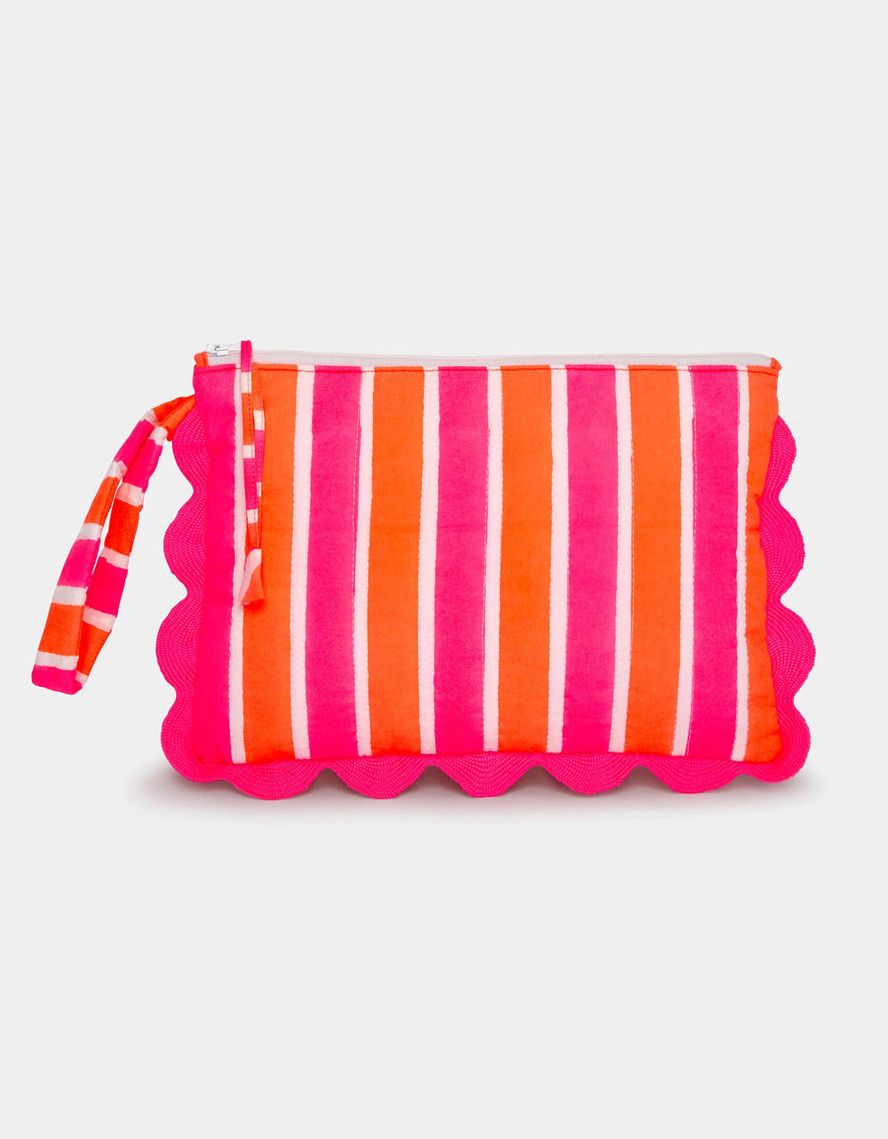 Pink City Prints Neon Sunset Ruffle Pouch
