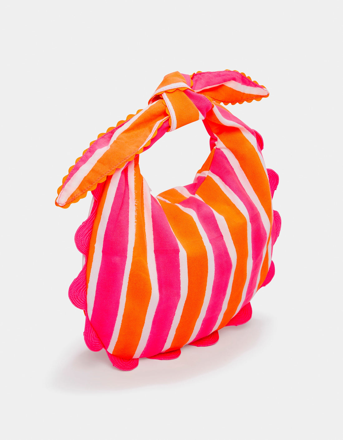 Pink City Prints Neon Sunset Scallop Clutch