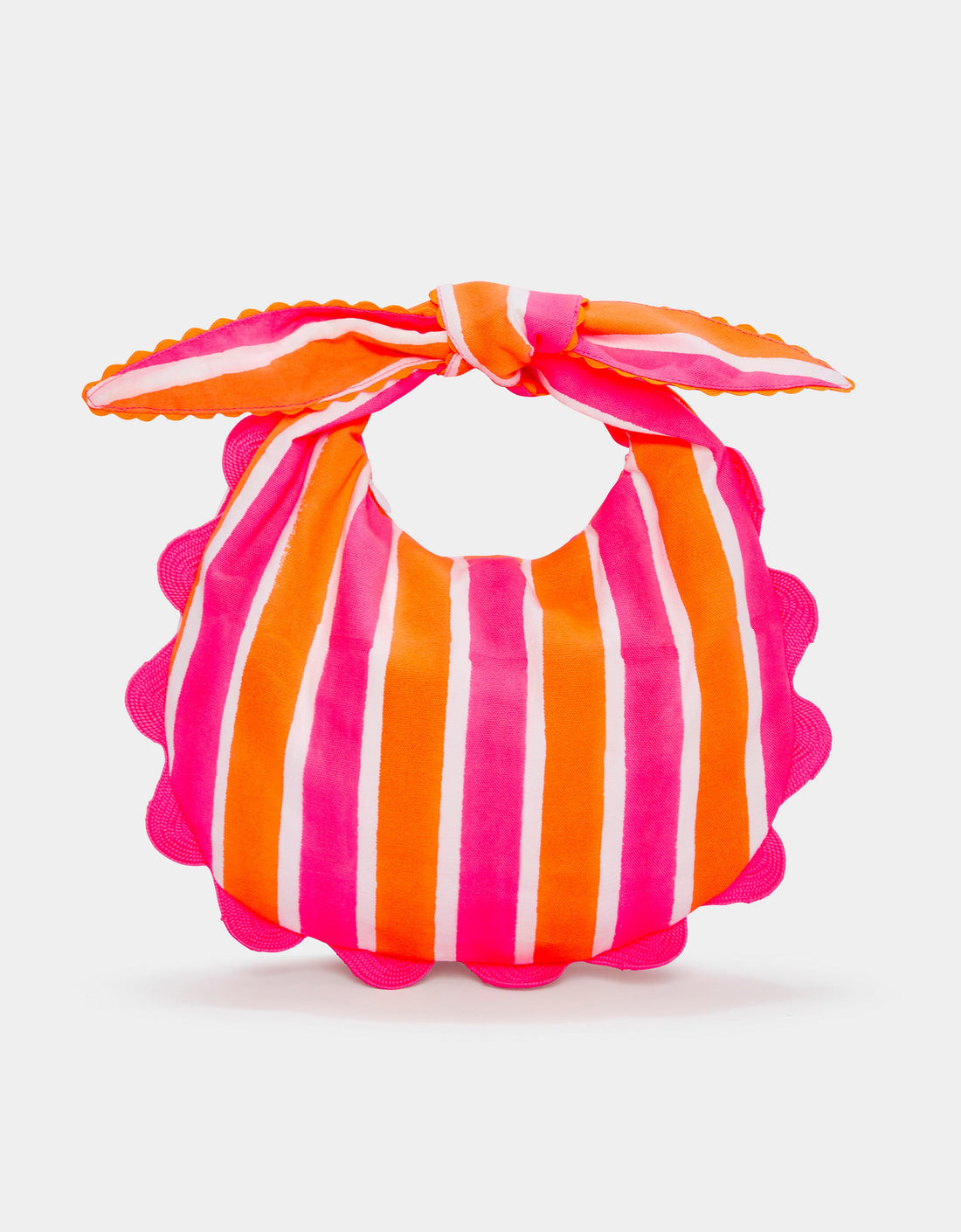 Pink City Prints Neon Sunset Scallop Clutch