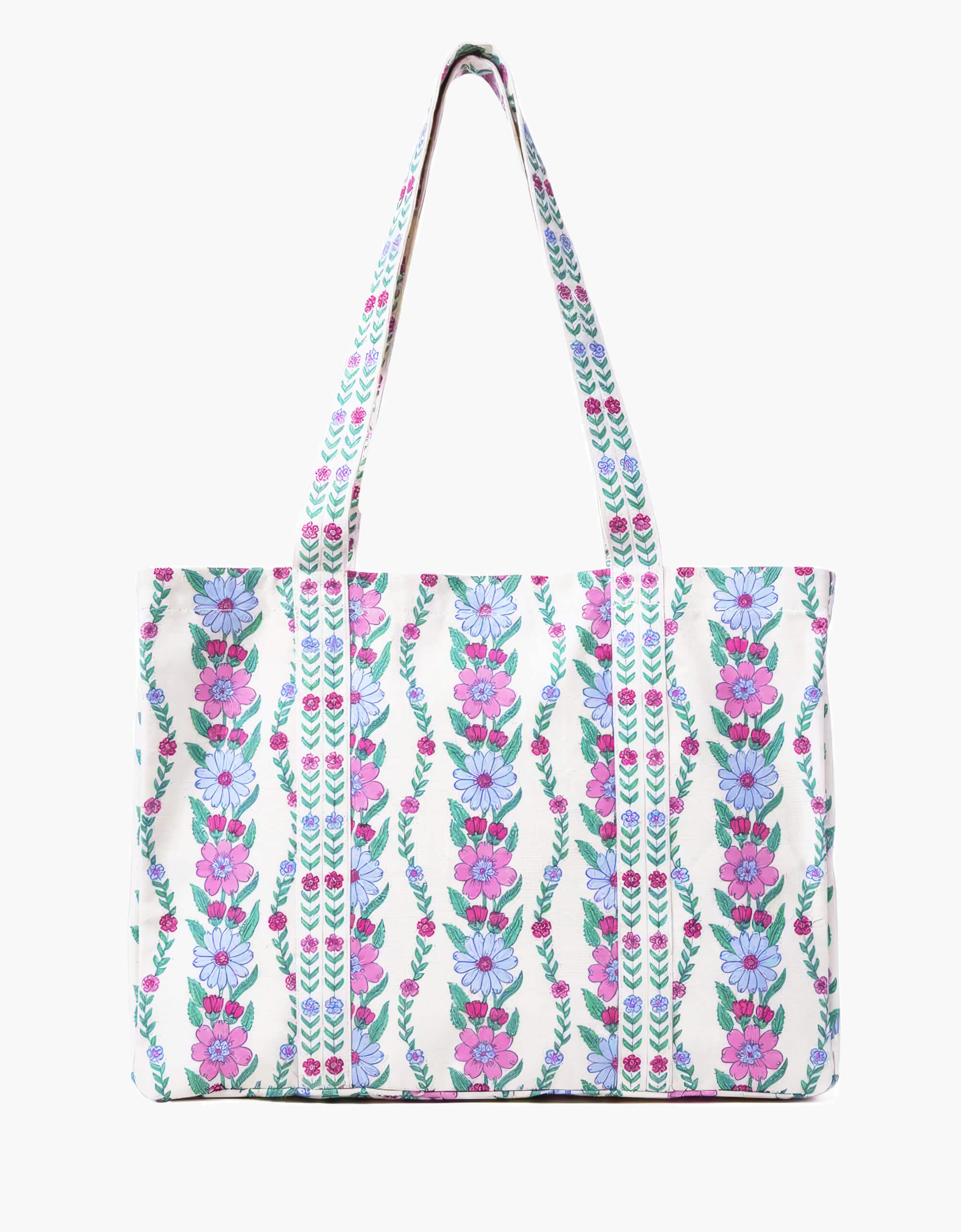 Orchid Border Canvas Tote Bag