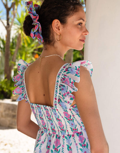 Pink City Prints Orchid Border Freya Top