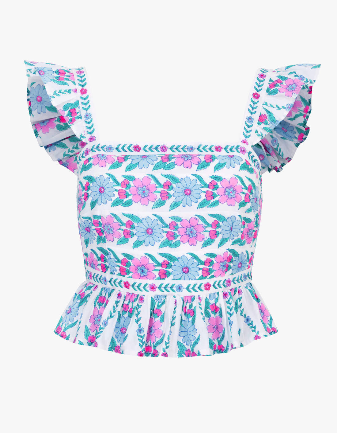 Pink City Prints Orchid Border Freya Top