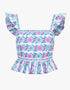 Pink City Prints Orchid Border Freya Top