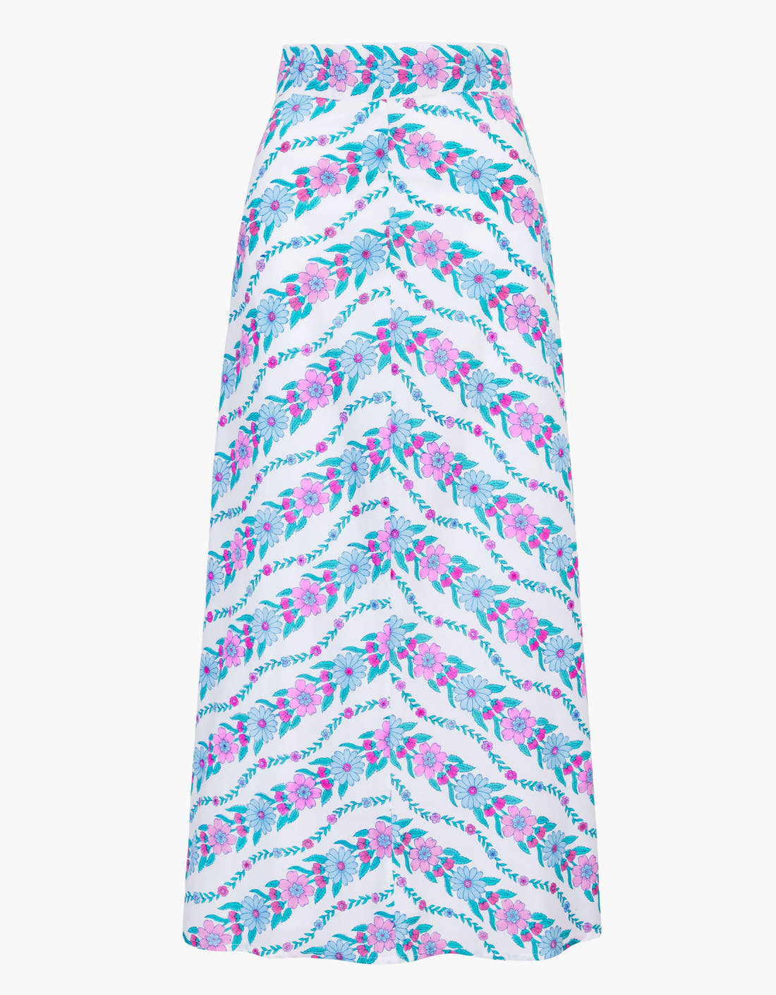 Pink City Prints Orchid Border Kezia Skirt