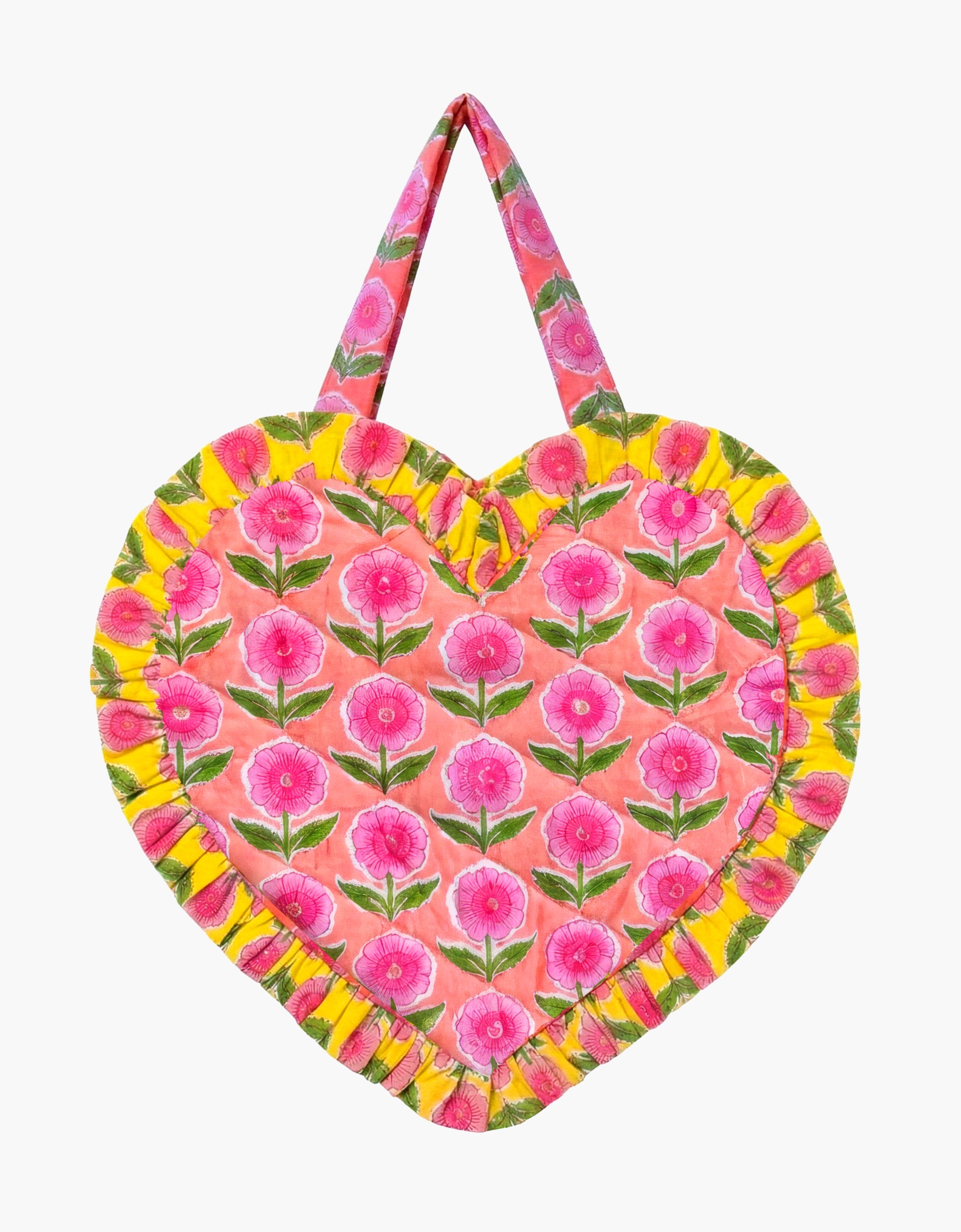 Peach Buta Heart Bag