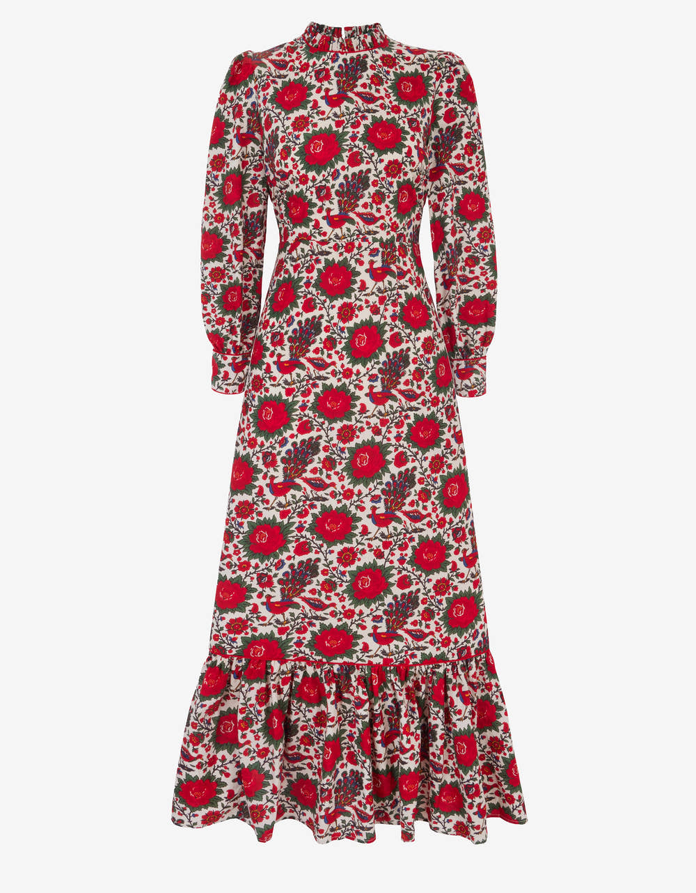 Pink City Prints Peony Bird Petworth Dress