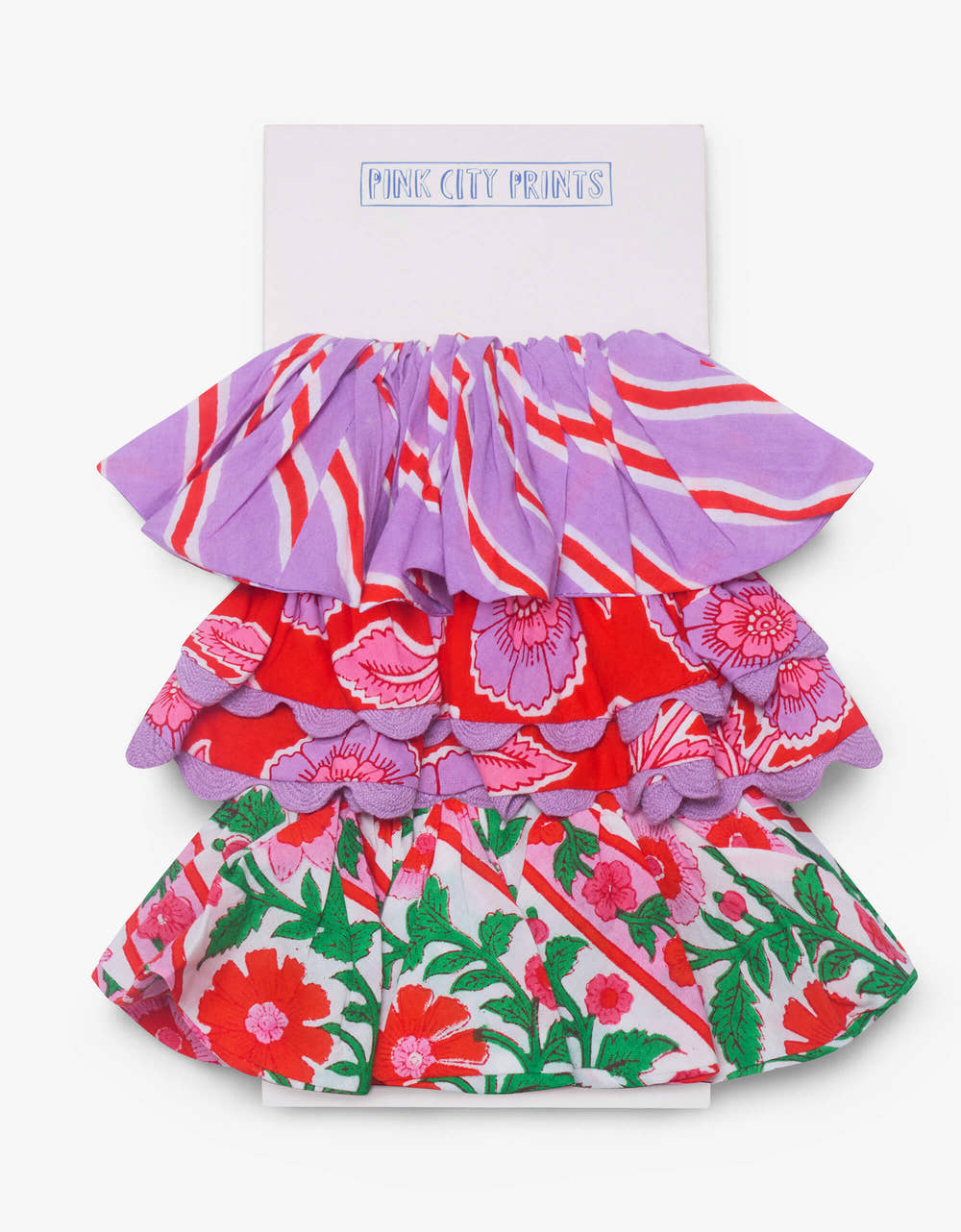 Pink City Prints Perfume Mix Scrunchie Set