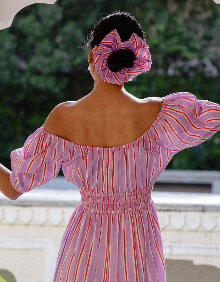 Pink City Prints Perfume Mix Scrunchie Set