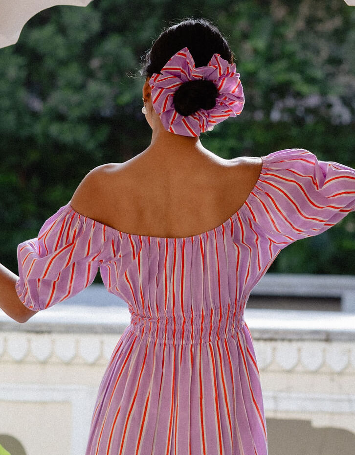 Pink City Prints Perfume Mix Scrunchie Set