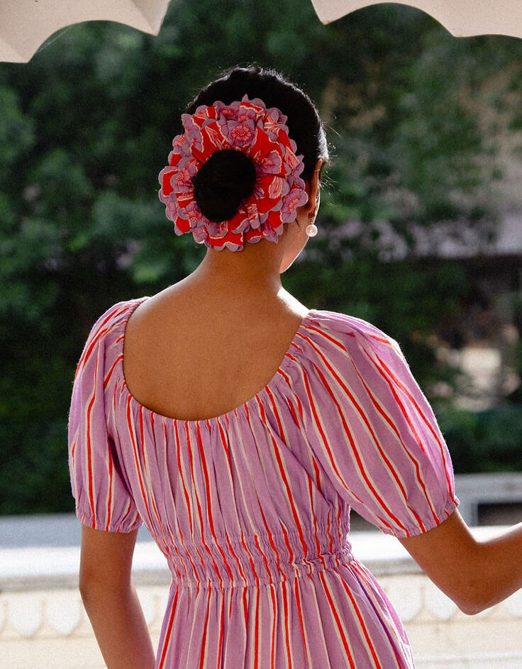 Pink City Prints Perfume Mix Scrunchie Set