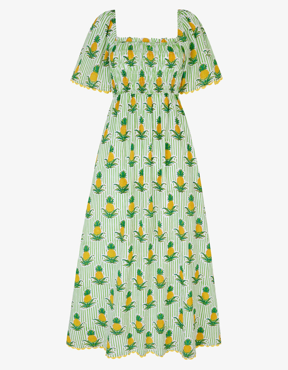 Pink City Prints Pineapple Stripe Lolita Dress