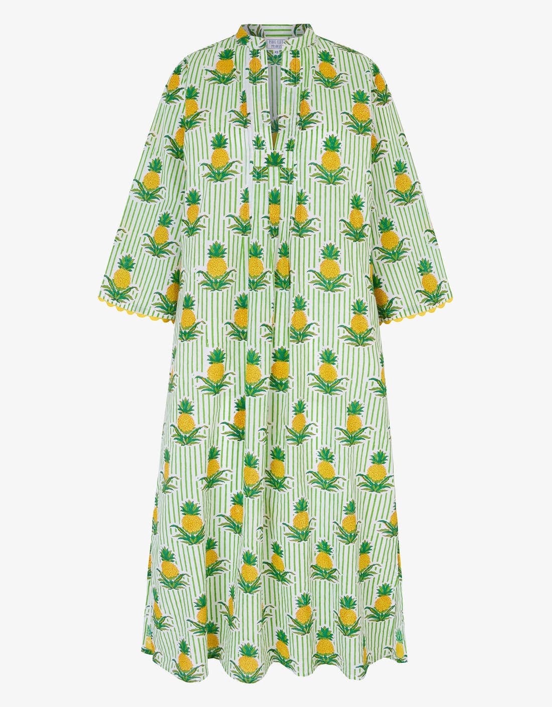 Pink City Prints Pineapple Stripe Thasos Kaftan