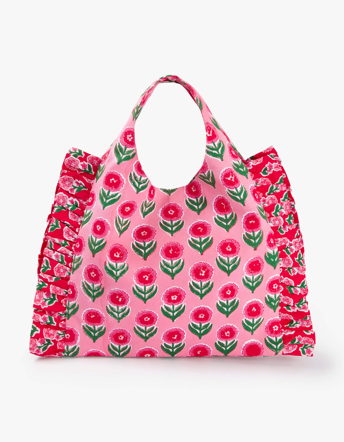 Pink City Prints Poiesettia Buta Mini Tote Bag