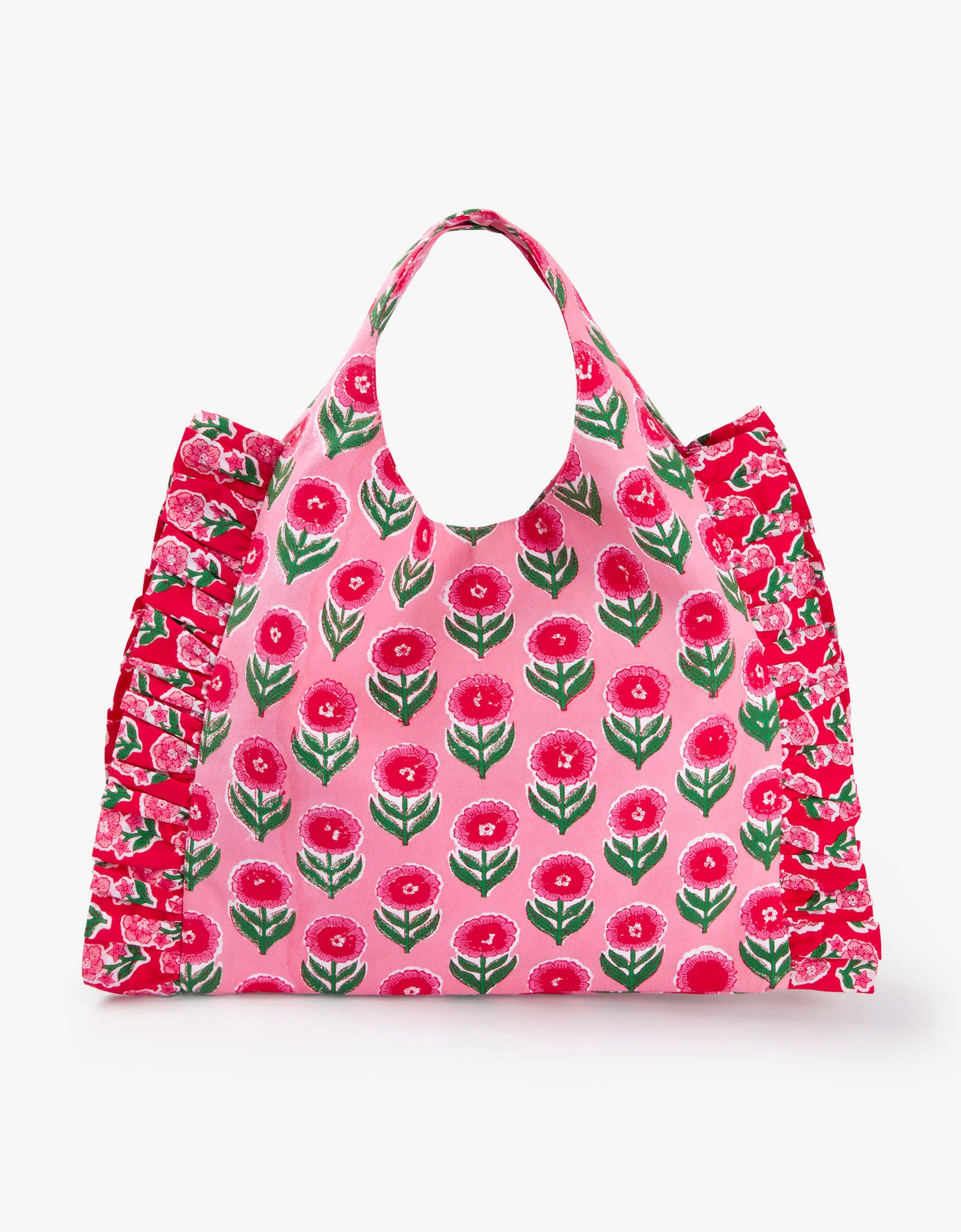 Pink City Prints Poiesettia Buta Mini Tote Bag