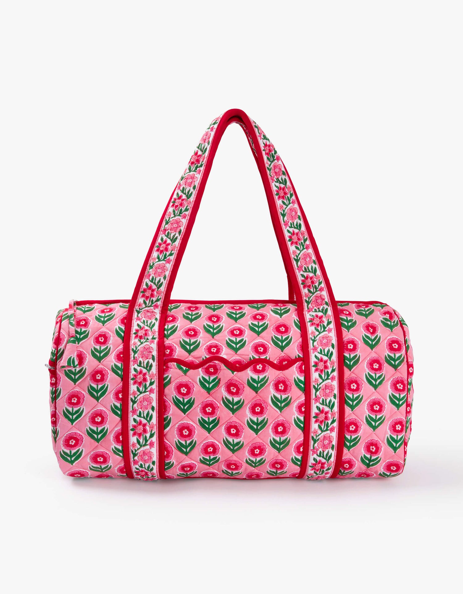 Pink City Prints Poinsettia Buta Weekend Bag