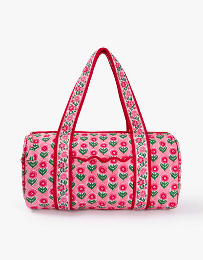 Pink City Prints Poinsettia Buta Weekend Bag