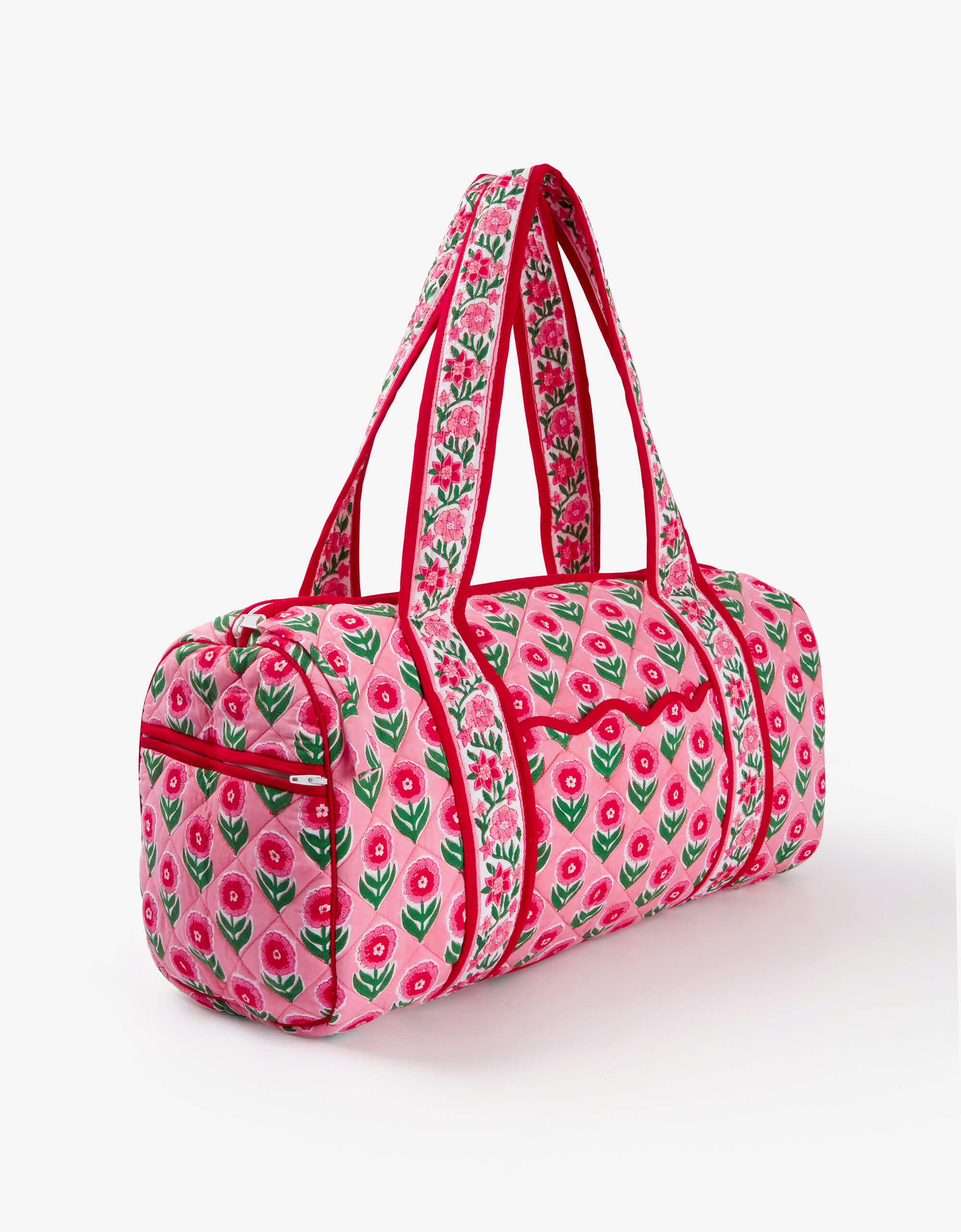 Pink City Prints Poinsettia Buta Weekend Bag
