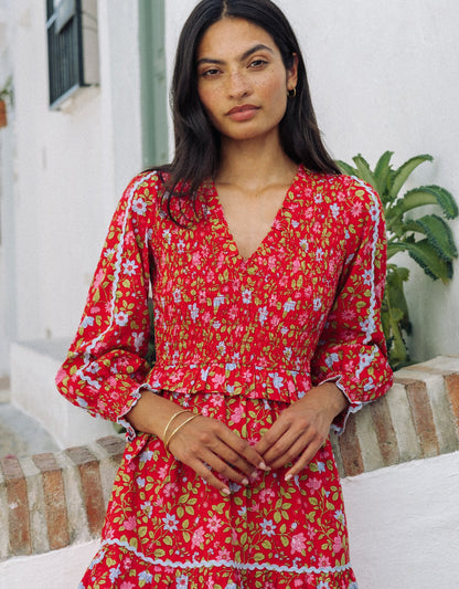 Pink City Prints Poppy Meadow Mia Dress