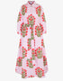 Pink City Prints Poppy Stripe Corfu Dress