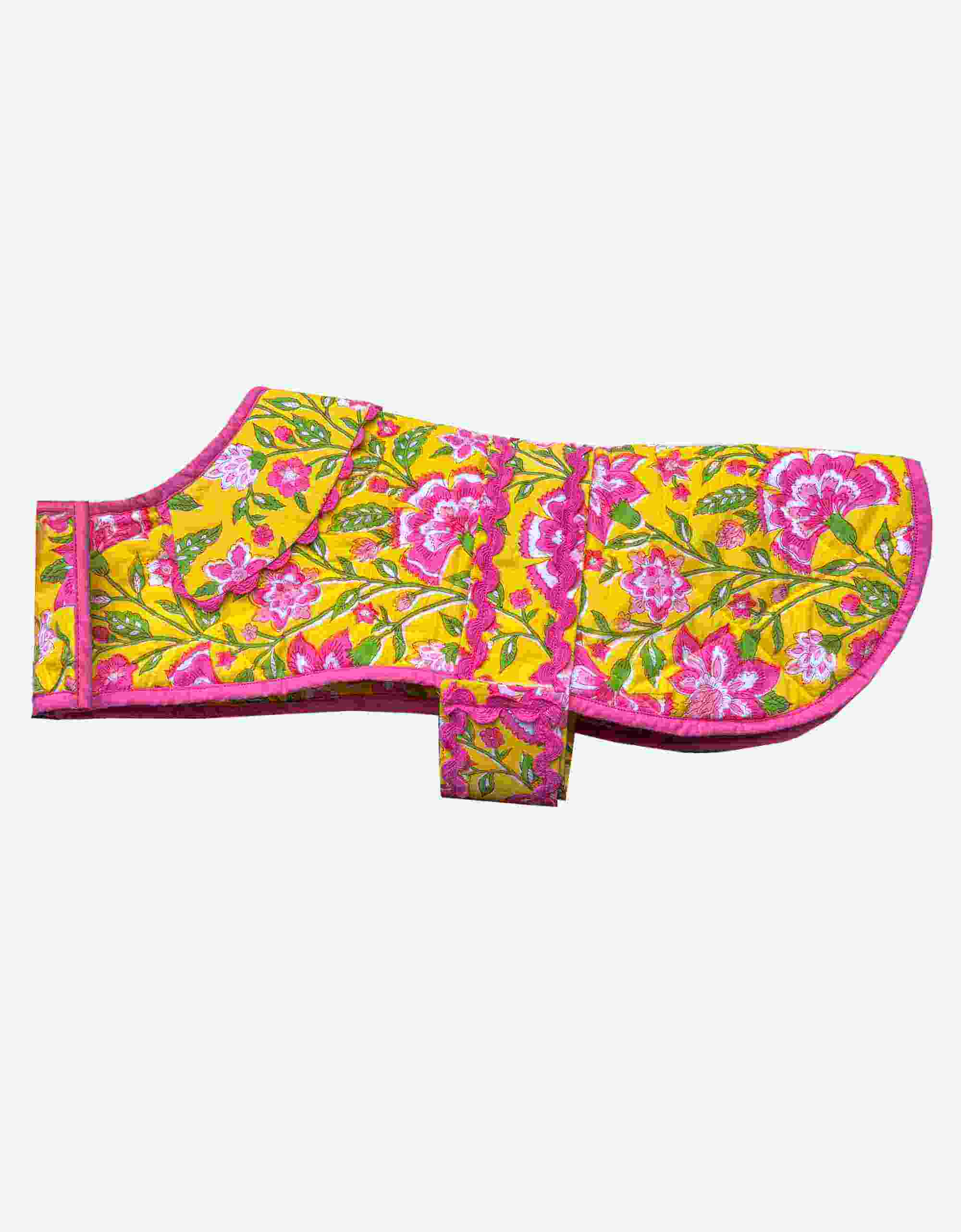Pink City Prints Provencal Peony Doggie Coat