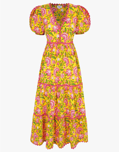 Pink City Prints Provencal Peony Jolie Dress