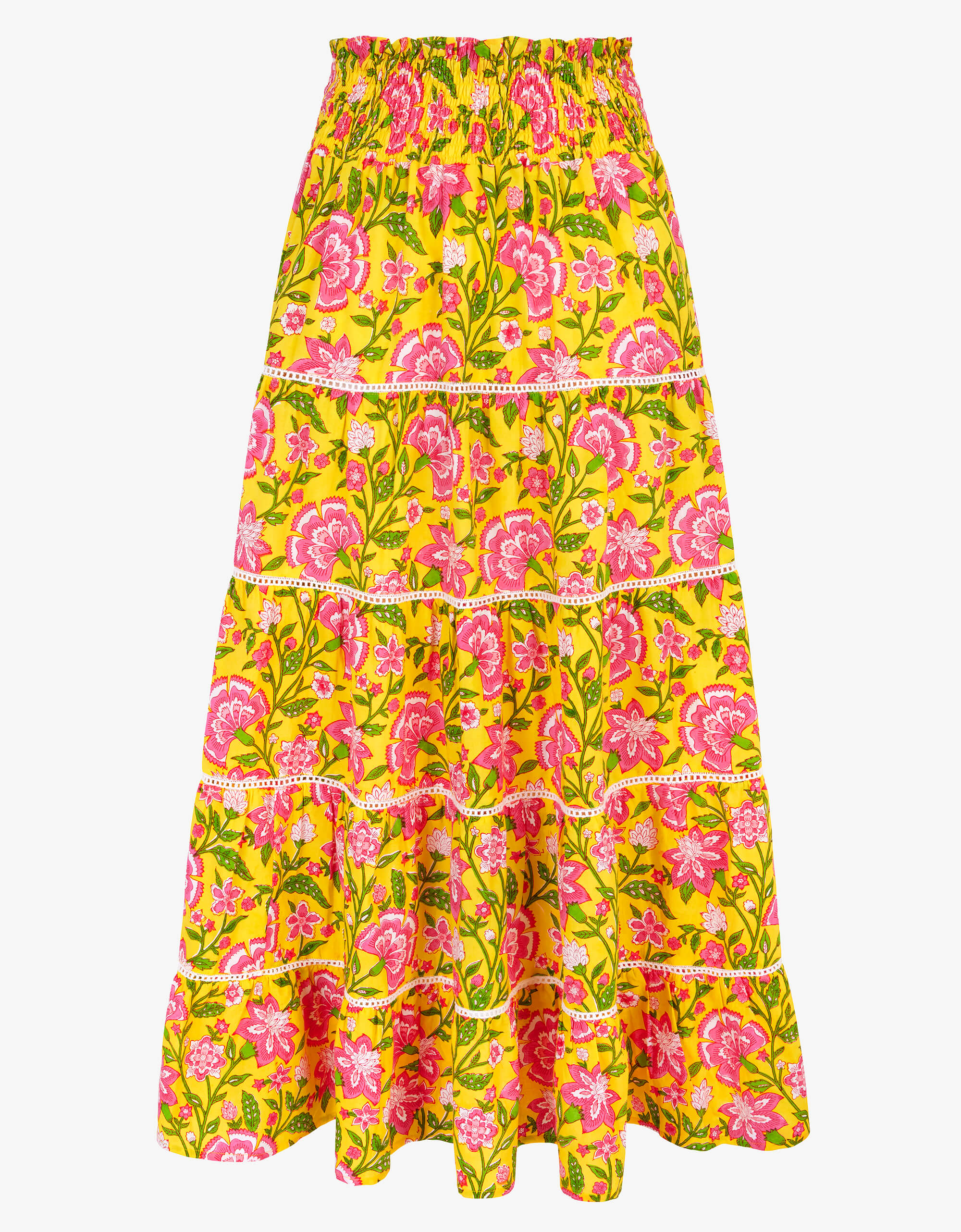 Pink City Prints Provencal Peony Rah Rah Skirt
