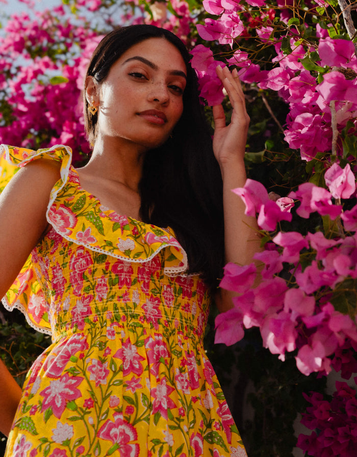 Pink City Prints Provencal Peony Susie Dress