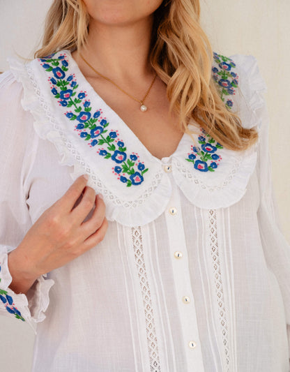 Pink City Prints Provencal Perfume Ava Top