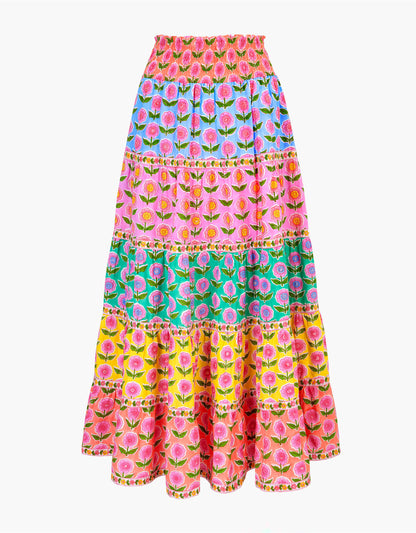 Pink City Prints Rainbow Mix Jessica Skirt