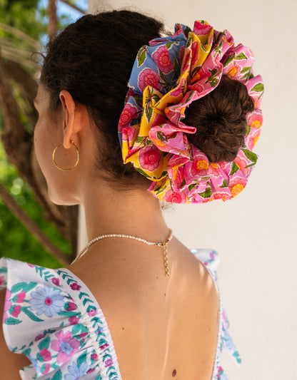 Pink City Prints Rainbow Mix Scrunchie Set