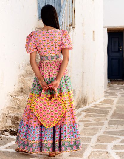 Pink City Prints Rainbow Mix Zizi Dress