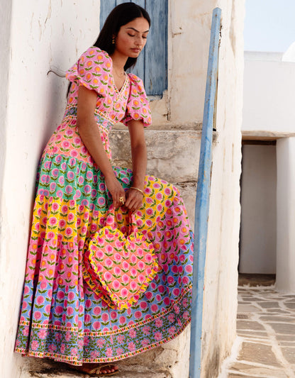 Pink City Prints Rainbow Mix Zizi Dress