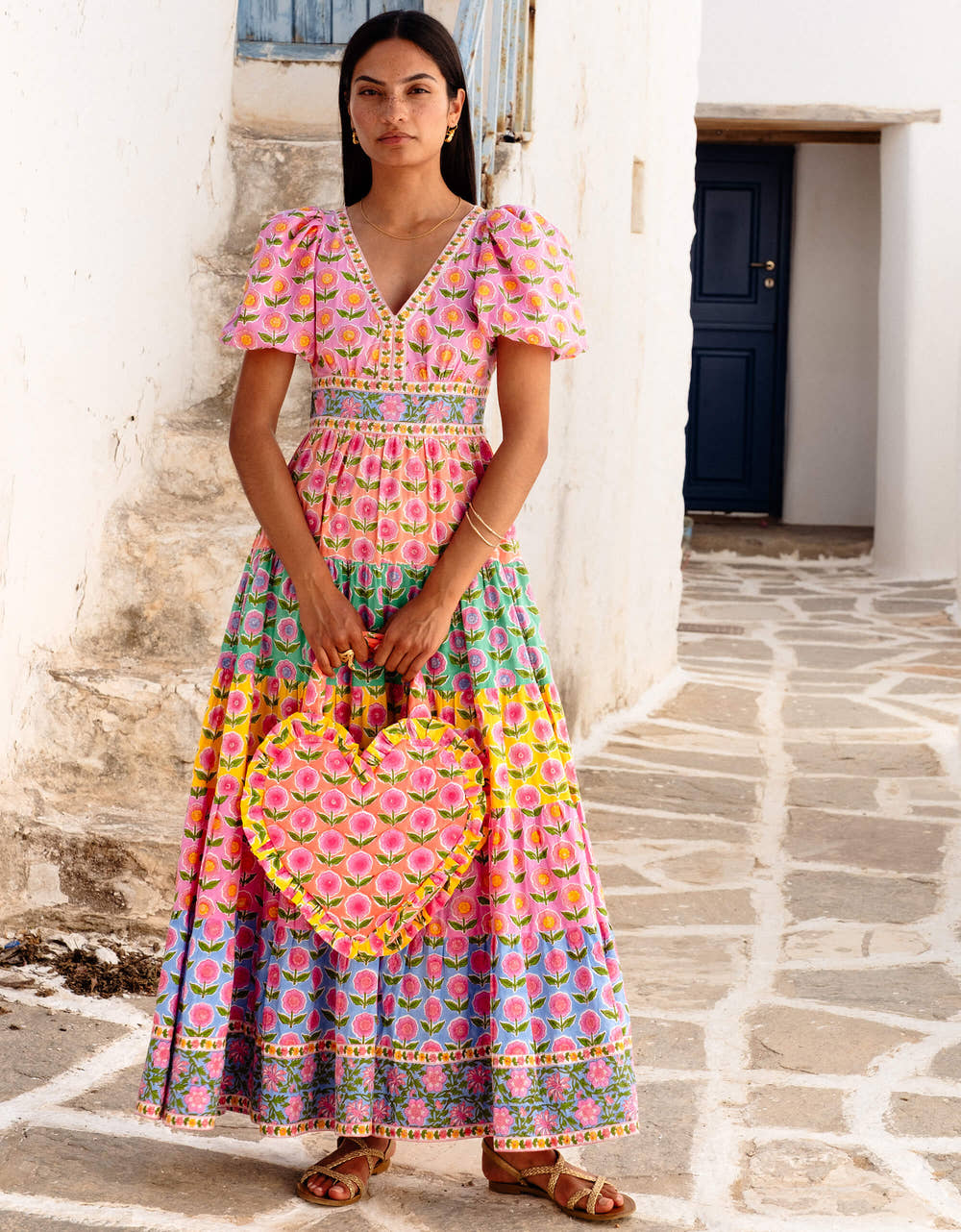 Pink City Prints Rainbow Mix Zizi Dress